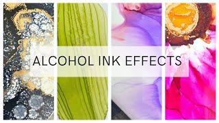 6 Amazing Alcohol Ink Effects Step By Step 😍 [upl. by Einre395]