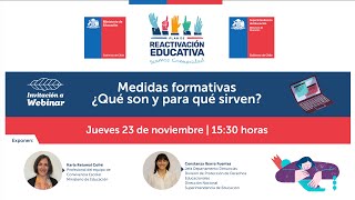 Webinar Medidas formativas ¿Qué son y para qué sirven [upl. by Aiksas]