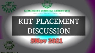 KIIT PLACEMENT DISCUSSION WITH SENIOR  5 NOV 2021 [upl. by Nomar]