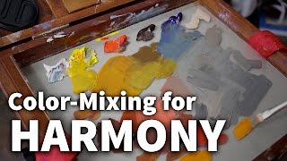 ColorMixing for Harmony  Acrylic amp Oil Painting Lesson [upl. by Lanrev]