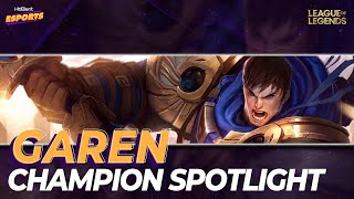 Garen  Champion Spotlight  Hubient Esports [upl. by Nanete]