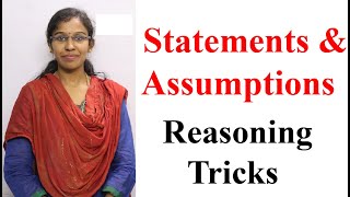 Statements and AssumptionsReasoning Tricks [upl. by Aidnic]