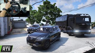 Protecting MAFIA CONVOY Dealing Drug in GTA 5  Toyota Fortuner CONVOY Gameplay [upl. by Atteragram]