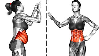 Standing Flabby Stomach Workout [upl. by Costanza]