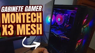 Gabinete Gamer Montech X3 Mesh com 6 Fans [upl. by Lovering]