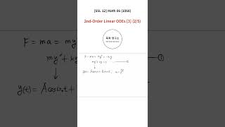 Shorts 1068 SSL 12 Math 06  2ndOrder Linear ODEs 3 25 [upl. by Nahtanod]