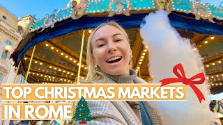 CHRISTMAS MARKETS IN ROME ITALY  DON’T Miss Them I Christmas in Italy [upl. by Jonah284]