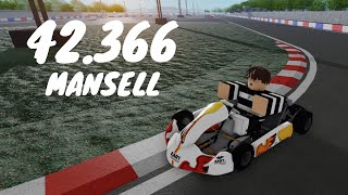 480ks 42366 Mansell Hotlap Onboard  KF1 Karting Roblox [upl. by Kerianne457]