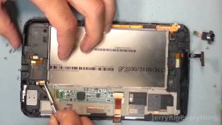 Galaxy Tab 3 Battery Replacement and Screen Repair Disassemble and fix [upl. by Chandless287]