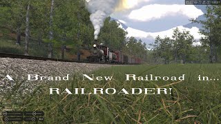 A Brand New Railroad in RAILROADER Railroader Single Player Episode 1 [upl. by Noral]