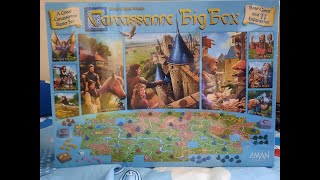 Carcassonne Big Box 2017 Version Unbox 卡卡城卡卡頌2017年大盒版開箱 WTF Unbox [upl. by Leidag]