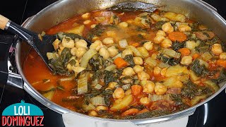 Guiso de garbanzos con acelgas receta de la abuela Saludable y deliciosa comida de cuchara [upl. by Smitt771]