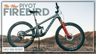 New Pivot Firebird  First Ride Report on this Aggressive 165mm Enduro Bike [upl. by Woodley]