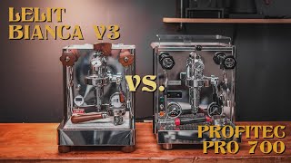 The Lelit Bianca V3 vs Profitec Pro 700  3000 Espresso Machine Showdown [upl. by Ellehsyt]