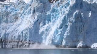 Kenai Fjords Holgate Glacier Calving 2013 HD [upl. by Adlitam]