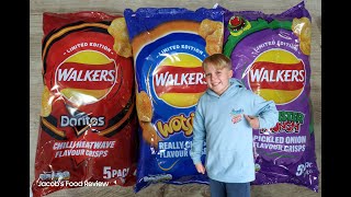 Weve hit the new walkers crisps collaboration flavoursdoritos monstermunch and wotsits [upl. by Ahsinak]