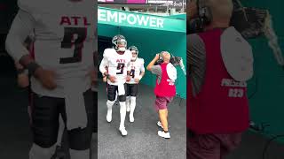 Michael Penix Jr runs out of the tunnel for his first NFL game nfl football [upl. by Morrison848]