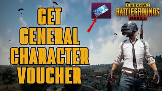 How to Get General Character Voucher on Pubg Mobile [upl. by Snahc917]