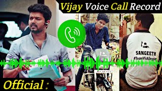 Breaking Vijay Phone call to Kerala Vijay Fan  Call Record  കേരളാ [upl. by Eitac658]