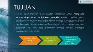 Memahami Pembangunan Berkelanjutan Geografi  SBMPTN UN SMA [upl. by Esekram213]