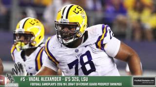 Football Gameplans 2016 NFL Draft Prospect Rankings Offensive Guards [upl. by Madai835]