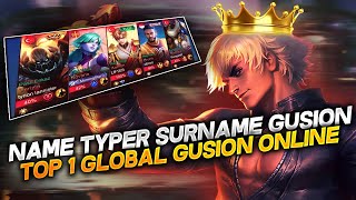 NAME TYPER SURNAME GUSION  TOP 1 GLOBAL GUSION ONLINE [upl. by Storer]