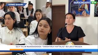 Toshkent tibbiyot akademiyasi Termiz filialida “Birinchi kurs maktabi” tanishtiruv haftaligi [upl. by Jarvey]