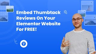 How to embed Thumbtack Reviews on Elementor FOR FREE sociablekit embed free thumbtack reviews [upl. by Sitnalta]