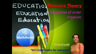 Lecture 3 Properties of outer measure [upl. by Ardnasil654]