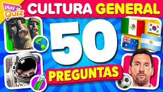 50 Preguntas de Cultura general 🌎 ¿Cuánto Sabes 🤓 Play Quiz de Cultura  Preguntas y Respuestas [upl. by Gilberta]