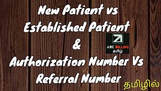 NewPatient VS Established patient amp Auth vs Ref MedicalBilling training in TamilMedical Billing [upl. by Assehc]