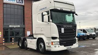 SCANIA R450 EURO 6 TOPLINE 6X2 TRACTOR UNIT 2016  SN16 OBR [upl. by Karlan]