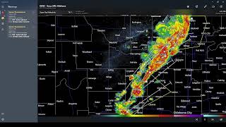 Severe Weather Warnings OK Hail and 60 MPH Winds Raging Through Central OK Toward OKC weather [upl. by Garate]