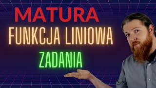 MATURA MATEMATYKA Funkcja liniowa zadania PEWNIAK funkcje cz4 [upl. by Sirrah]