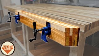 Pallet Wood Pipe Clamp Workbench Vise [upl. by Forcier232]