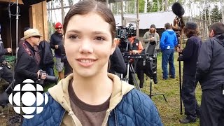 Behind the scenes with Alisha Newton in Heartland 803 quotSevered Tiesquot  Heartland  CBC [upl. by Eselehs482]