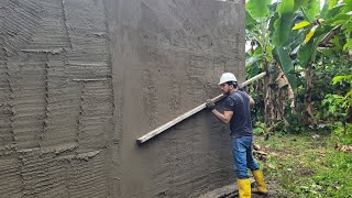 Como enlucir una pared de manera correcta para despues pulir con cemento puro [upl. by Noyar]