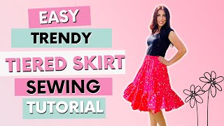 Get On Trend With The Stylish Theresa Tiered Skirt Sewing Pattern [upl. by Renata]