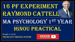 3 16 PF Personality Testing Experiment  IGNOU MA Psychology I Year Practical File [upl. by Truman]