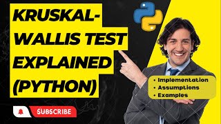 KruskalWallis Test explained with Python Implementation [upl. by Lowson724]