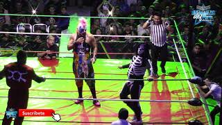 Psycho Clown y la Parka vs Texano Jr y el Hijo del Fantasma en la Arena Neza [upl. by Ahsilrak]