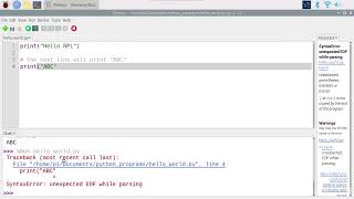 13  Your first Python program  Discover the Thonny IDE [upl. by Alicirp427]