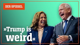 Die neue Strategie von Kamala Harris und Tim Walz gegen Donald Trump – Shortcut  DER SPIEGEL [upl. by Mages122]