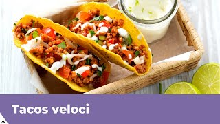 TACOS VELOCI RICETTA CON SALSICCIA [upl. by Ellatnahc]