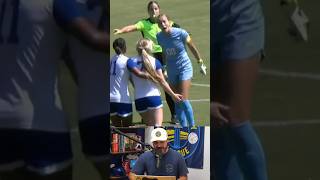 Red cards issued after women’s soccer scuffle a breakdown soccer football sports womeninsports [upl. by Nnylarak]