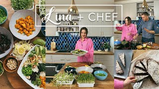 LINA  CHEF  Buddha tál és vegán piskóta Kovács Zolival [upl. by Sirob728]