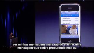 Steve Jobs apresenta primeiro iPhone legendado 2007 [upl. by Valora]