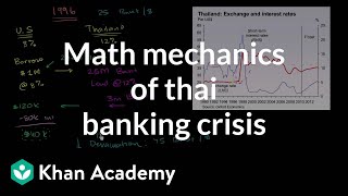 Math mechanics of Thai banking crisis  Foreign exchange and trade  Macroeconomics  Khan Academy [upl. by Aym781]