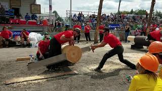 NYS Woodsmens Field Days One Man Crosscut Competition [upl. by Anih990]