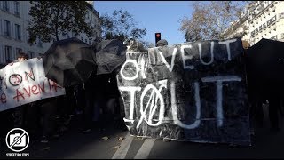 Blocus et manif contre la sélection à luniversité à Paris  221117 [upl. by Haman]